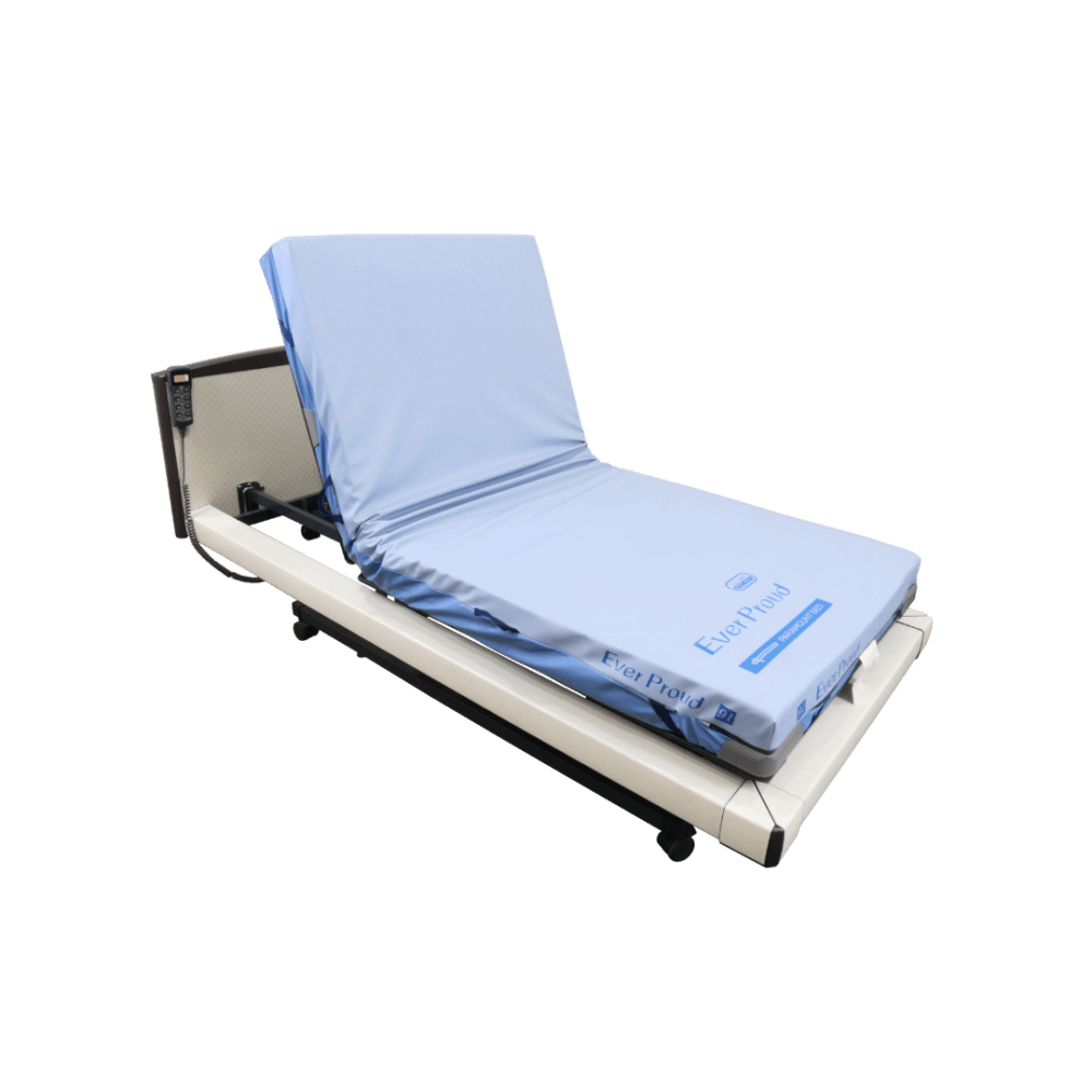 เตียงผู้ป่วยไฟฟ้า PARAMOUNT BED รุ่น Intime 1000 สีขาว พร้อมที่นอน รุ่น Ever Proud_1